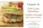 Chapter 16 Life Cycle Nutrition - websites.rcc.eduwebsites.rcc.edu/bonzoumet/files/2016/09/Chapter-16newbook-PP-L… · publishing as Pearson Benjamin Cummings ... less physical education
