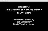 Chapter 3 The Growth of a Young Nation 1800 1850 GUIDES NEW/AMERICANS … · The Growth of a Young Nation, 1800-1850 In the first half of the 1800s, the United States expands—adding