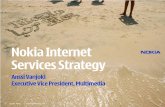 Nokia Internet Services Strategy · Nokia margin is expected to be . Service revenue € highly dependent on volumes. Business model – Multiple stakeholders. VAT. Nokia. Credit
