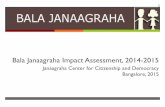 Bala Janaagraha Impact Assessment, 2014-2015janaagraha.org/files/Impact-Assessment-Executive-Summary-Report.… · Bala Janaagraha Impact Assessment, 2014-2015 Janaagraha Center for