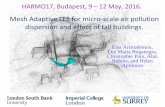 HARMO17, Budapest, 9 12 May, 2016.€¦ · London South Bank University, Imperial College London and University of Surrey, HARMO17, Budapest 2016 The Enflo Wind Tunnel Geometry (Robins,