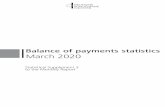 Balance of payments statistics - March 2020€¦ · Deutsche Bundesbank Balance of payments statistics March 2020 2 Deutsche Bundesbank . Wilhelm-Epstein-Strasse 14 . 60431 Frankfurt