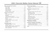 2008 Chevrolet Malibu Owner Manual M€¦ · “General Motors of Canada Limited” for Chevrolet Motor Division wherever it appears in this manual. This manual describes features