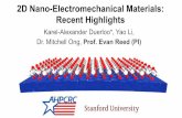 2D Nano-Electromechanical Materials: Recent Highlightsweb.stanford.edu/group/ahpcrc/HewittVisit/AHPCRC_Duerloo.pdf · 2D Nano-Electromechanical Materials: Recent Highlights Karel-Alexander