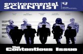 the Contentious Issue - IES · Contentious Issue the April 2014 Journal of the Institution of Environmental Sciences EXTREME IMPACT IMPACT IMPACT IMPACT IMPACT MAJOR SOME MINOR NO