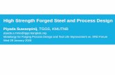 High Strength Forged Steel and Process Design€¦ · High Strength Forged Steel and Process Design Piyada Suwanpinij, TGGS, KMUTNB piyada.s.mme@tggs-bangkok.org Metallurgy for Forging