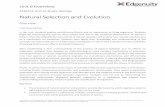 Natural Selection and Evolution - Edgenuity Inc.€¦ · evolutionary relationships displayed between organisms on a cladogram and explain how understanding evolutionary history impacts