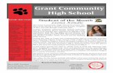 Grant Community High School€¦ · Theatre featuring the music of Danny Elfman! Selections included: Nightmare Before Christ-mas, Spider Man, Tales from the Crypt, Sleepy Hollow,