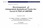 Development of Integrated Analytical Tools for Level-2 PSA ...€¦ · Development of Integrated Analytical Tools for Level-2 PSA of LMFBR FR09, Dec.7-11, 2009, KKKKyoto December