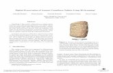 Digital Preservation of Ancient Cuneiform Tablets Using 3D ...cohen/Publications/DigitalPreservation_3DD… · Digital Preservation of Ancient Cuneiform Tablets Using 3D-Scanning