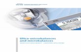 Ultra-microbalances and microbalances€¦ · Ultra-microbalances and microbalances MICRO SCALE MEASUREMENT - LABORATORY APPLICATIONS. RADWAG 2015 Weighing module Automatically opened