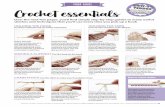 YOUR GUIDE Crochet essentials - more.ebsco.com€¦ · TREBLE CROCHET (tr) US term: double crochet One of the most popular stitches in crochet, this simple stitch is twice as high