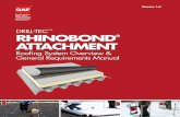DRILL-TEC RHINOBOND ATTACHMENT€¦ · Metalastic® Expansion Joint Covers; ... focus on product and process improvement. GAF is a team of over 3,000 people dedicated to your roofing