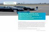 Siemens PLM Software Verifying ADAS and autonomous driving ... … · ples of this are the ECU in loop testing, real-time SiL testing and sensor-in-the-loop testing. Siemens works