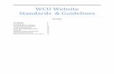 WCU Website Standards & Guidelines€¦ · WCU Website Standards & Guidelines 2 This document provides a set of standards and guidelines for websites at Western Carolina University