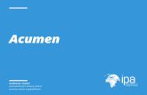 Acumen - Innovations for Poverty Action · Acumen has invested $88 million in 82 companies across the developing world. Prior to investing in a company, Acumen completes due diligence