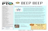 BEEP BEEP - Cerritos PTO€¦ · Fall Book Fair Friday, September 19 Ice Cream Social ... BEEP BEEP VOLUME 19, ISSUE 2 | September 2014 Congratulations to Cerritos; A Leadership Academy!