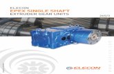ELECON EPEX SINGLE SHAFT - SUMIT ENGINEERSsumitengineers.com/Elecon/Extrder_Gearboxes/ELECON_EXTRUDER_… · demands, Elecon has developed an Extruder Gear Modular-Series EPEX The