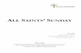SAINTS’ SUNDAY… · 2 *Please rise in body or spirit.Bold text indicates congregational participation. Please refrain from applause during worship until invited. Families are asked