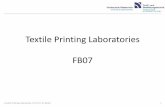Textile Printing Laboratories FB07 - HS Niederrhein€¦ · MS JP5 evo 4 x Kyocera KJ403T Printheads Source: global.kyocera.com Digital textile printing machine for direct printing