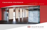 Operable Partitions · OPERABLE PARTITIONS The uses of operable partitions are limitless: Hotels and convention centers, schools and kindergartens, banks and insurance firms, restaurants
