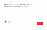 Installing Oracle JDeveloper · Verifying the Oracle JDeveloper Studio Installation 2-6 Installing the JDeveloper Java Distribution 2-7 Specifying the JDK Location for JDeveloper