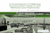 A Comparison of Highway Construction Costs in the Midwest ... · 20.03.2018  · to that state. This report analyzes the highway construction, right-of-way (ROW) acquisition, and