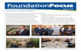 FoundationFocus - Tampa General Hospital · Winter 2018 FoundationFocus The official publication of the TGH Foundation Foundation’s 43rd Annual Dinner Steve Short was honored with