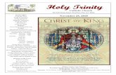 Catholic Church - Holy Trinity · Holy Trinity Catholic Church Peachtree City, Georgia November 25, 2018