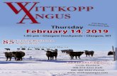 Yearling Registered Angus Bulls - Glasgow StockyardsThursday February 14, 2019 1:00 pm • Glasgow Stockyards • Glasgow, MT Curt and Sue Wittkopp Circle, Montana 406-974-3552 (Cell)