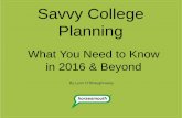 Savvy College Planning - Horsesmouthimages.horsesmouth.com/gfx/pdf/Savvy_College_Planning_Oct16.pdfFree Application for Federal Student Aid (FAFSA) FAFSA is required to qualify for