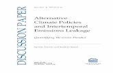 Alternative Climate Policies and Intertemporal Emissions ... · Current price-cost margins for major reserves are ample, ... Comparing Intertemporal Leakage Rates ... the substitute