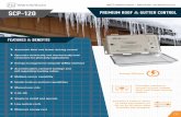 Premium Roof and Gutter Control SCP-120 Spec Sheet€¦ · SCP-120 ˜ Automatic Roof and Gutter deicing control ˜ Operates electrically and mechanically held contactors for pilot