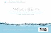 Public Innovation and Public Purpose...3 Introduction In November 2014, the OECD held a conference on innovation in government (“Innovating the Public Sector: from Ideas to Actions”).