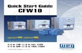 Publication Numer QS005CFW10 · 2014-03-02 · 2 2 Power Connections: The CFW10 Quick Start Guide is a supplement to help get the CFW10 started quickly using the most common installation