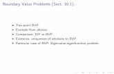 Boundary Value Problems (Sect. 10.1)....Boundary Value Problems (Sect. 10.1). I Two-point BVP. I Example from physics. I Comparison: IVP vs BVP. I Existence, uniqueness of solutions