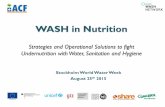 WASH in Nutritionblogs.washplus.org/washnutrition/wp-content/uploads/2015/... · 2015-09-08 · Further steps: Bonn Conference, World Toilet Day, Operational manual WASH in Nut Further