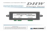 DHW Energy Saver - Heat-Timer® Corporation · 4 DHW Energy Saver Installation and Configuration Manual HT# 059106-00C Installation The DHW Energy Saver communicates with the Heat-Timer