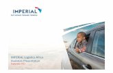 IMPERIAL Logistics Africa Investors Presentation · » The single largest source of future demand for FMCG in Africa is the growth of the economically activepopulation • Between