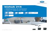 bizhub 215 sp - JAAMSA€¦ · OpenAPI – plataforma solución Aplicaciones de servidor que permiten ﬂ ujos de trabajo efi cientes para todo el parque de impresoras i-Option –