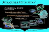 JEWISH REVIEW · JEWISH REVIEW OF BOOKS JEWISH REVIEW OF BOOKS 165 East 56th Street, 4th Floor, New York, NY 10022 • 212-796-1665 • Who reads the Jewish Review of Books? Since