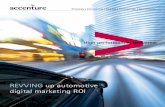 REVVING up automotive digital marketing ROI · gaining marketing share in others. In order to grow their brand and increase sales, they recognized they needed to become a leader in