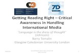 Getting Reading Right – Critical Awareness in Handling … · Title: Getting Reading Right – Critical Awareness in Handling International Media Author: Barry Tomalin Created Date: