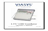 LTV 1200 Ventilator - Ardus Medical...Page ii LTV ® 1200 Ventilator Operator’s Manual p/n 18247-001, Rev. B Warranty Pulmonetic Systems warrants that the LTV ® 1200 ventilator