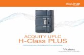 Sistema ACQUITY UPLC H-Class PLUS - Waters Corporation · 2018-06-18 · en un sistema LC de la serie 1100 de Agilent como en el sistema ACQUITY UPLC H-Class PLUS. En el caso de este