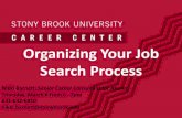 Organizing Your Job Search Process - Stony Brook University · 2018-05-23 · career path, before starting a job search. ... • Linkedin Profile (100% complete) • List of companies