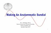 R.L. Kellogg, Ph.D. North American Sundial Society …sundials.org/attachments/article/299/Making an... · 2019-09-22 · 2 Analemmatic Sundials – The Human Sundial • The Analemmatic