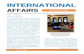 International Affairs Newsletter · Introduction to International Relations, War and Politics, Nationalism and Ethnic Conflict, Contemporary Issues in Middle East Politics, International