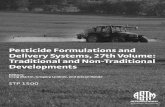Pesticide Formulations and Delivery Systems, 27th Volume ...€¦ · Foreword This publication, Pesticide Formulations and Delivery Systems, 27th Volume: Traditional and Non-Traditional