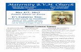 Maternity B.V.M. Church...2017/05/07  · held on the last night of the Carnival: Saturday, May 20, 2017. Volunteer one night or all six! Call Denise at 215-317-4117 or E-mail dvoisard@maternitybvm.net.
